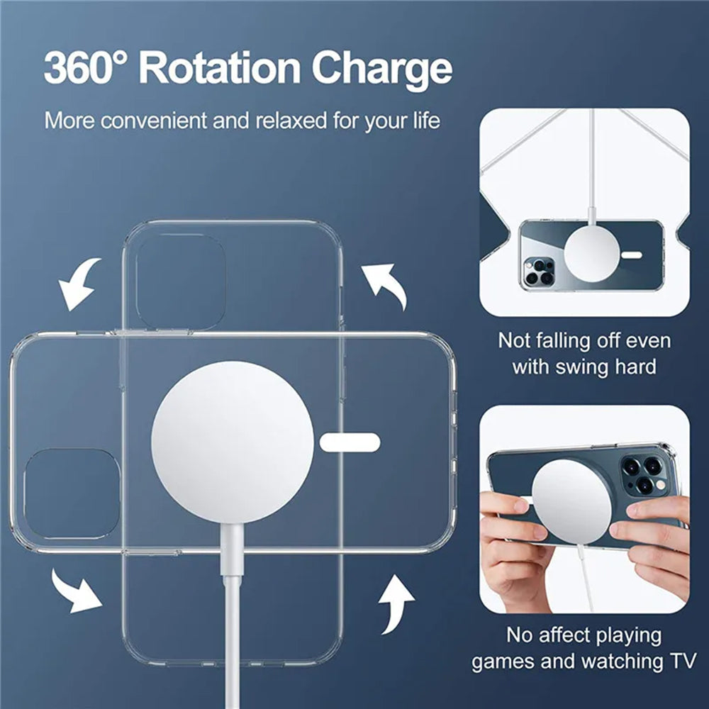 Калъф MagSafe за Apple iPhone 15 Pro Max, Techsuit, Pro, Черен