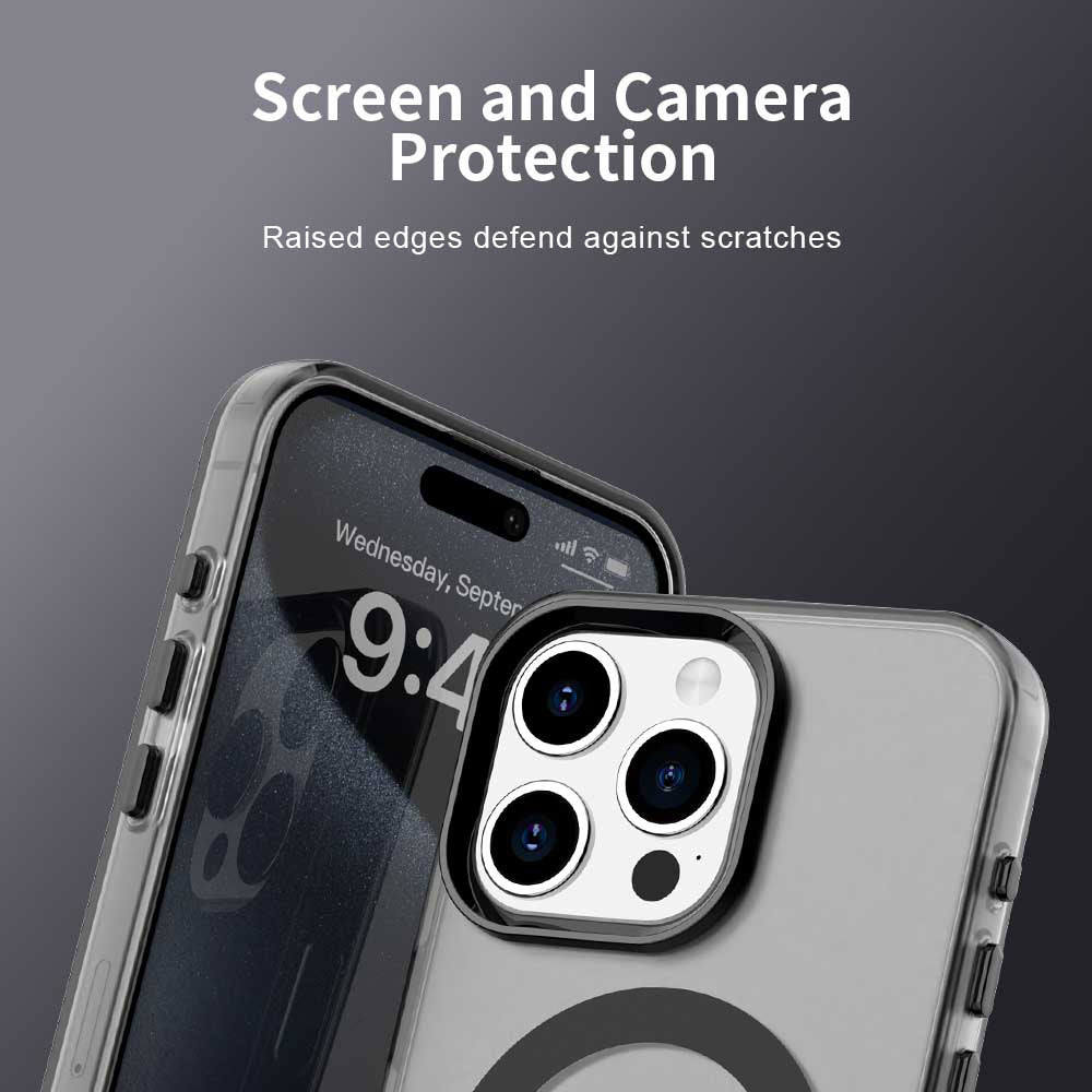 Калъф MagSafe за Apple iPhone 15 Pro, Techsuit, CandyCase, Черен