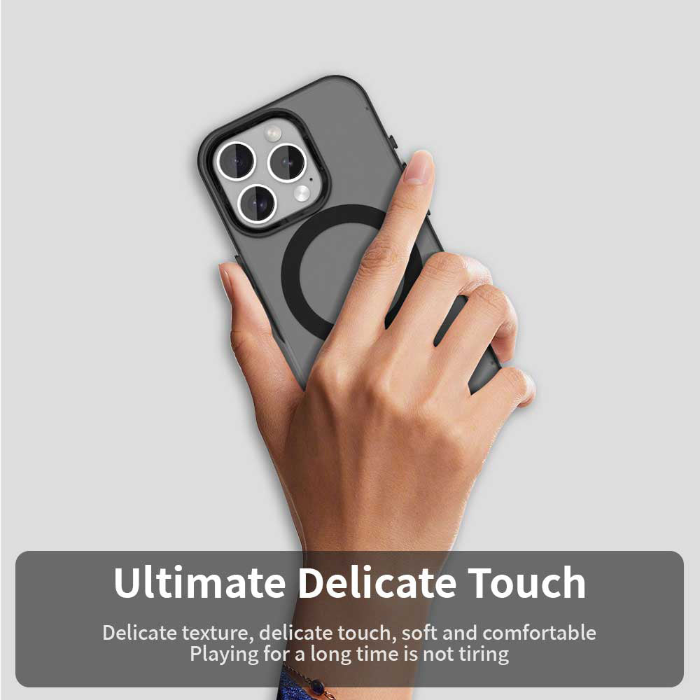 Калъф MagSafe за Apple iPhone 15 Pro, Techsuit, CandyCase, Черен