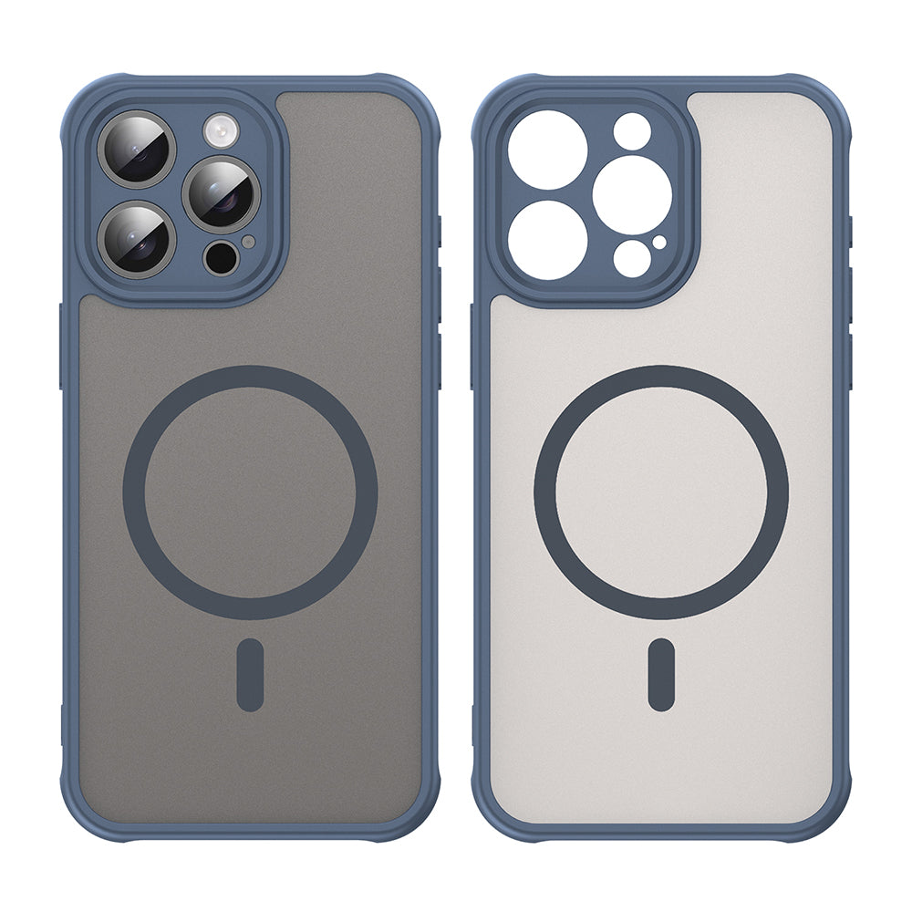 Калъф MagSafe за Apple iPhone 15 Pro, Techsuit, HaloFrost II, Тъмносин