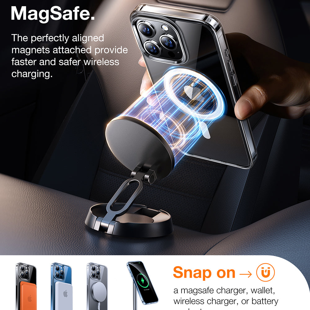 Калъф MagSafe за Apple iPhone 15 Pro, Torras, Diamond, Прозрачен