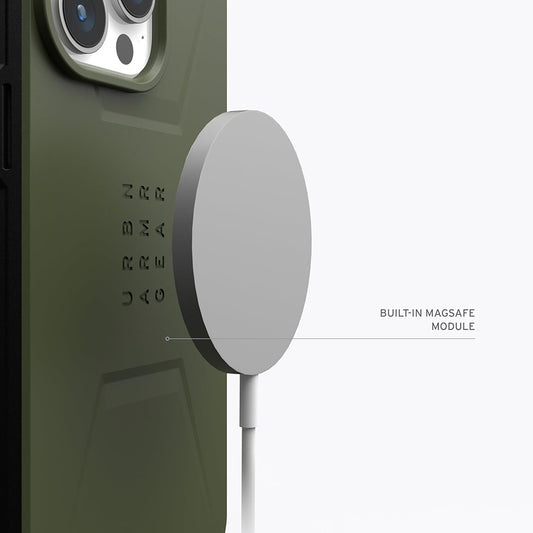 Калъф MagSafe за Apple iPhone 15 Pro, Urban Armor Gear, Civilian, Зелен