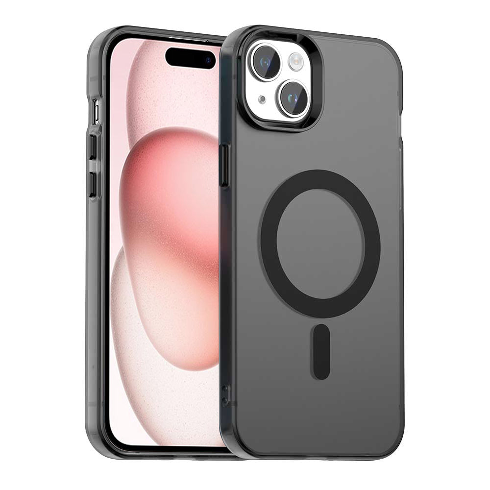 Калъф MagSafe за Apple iPhone 15, Techsuit, CandyCase, Черен
