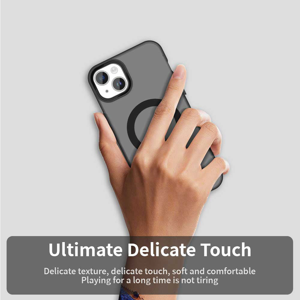Калъф MagSafe за Apple iPhone 15, Techsuit, CandyCase, Черен
