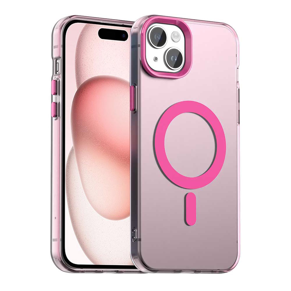 Калъф MagSafe за Apple iPhone 15, Techsuit, CandyCase, Розов