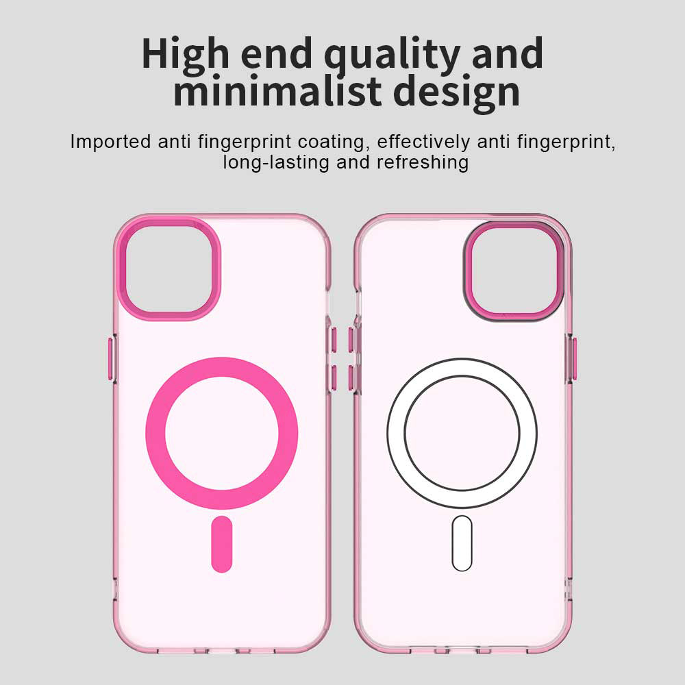 Калъф MagSafe за Apple iPhone 15, Techsuit, CandyCase, Розов