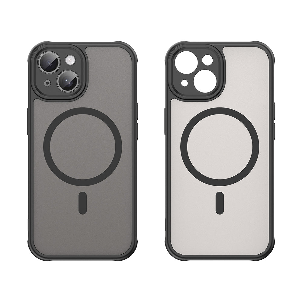 Калъф MagSafe за Apple iPhone 15, Techsuit, HaloFrost II, Черен