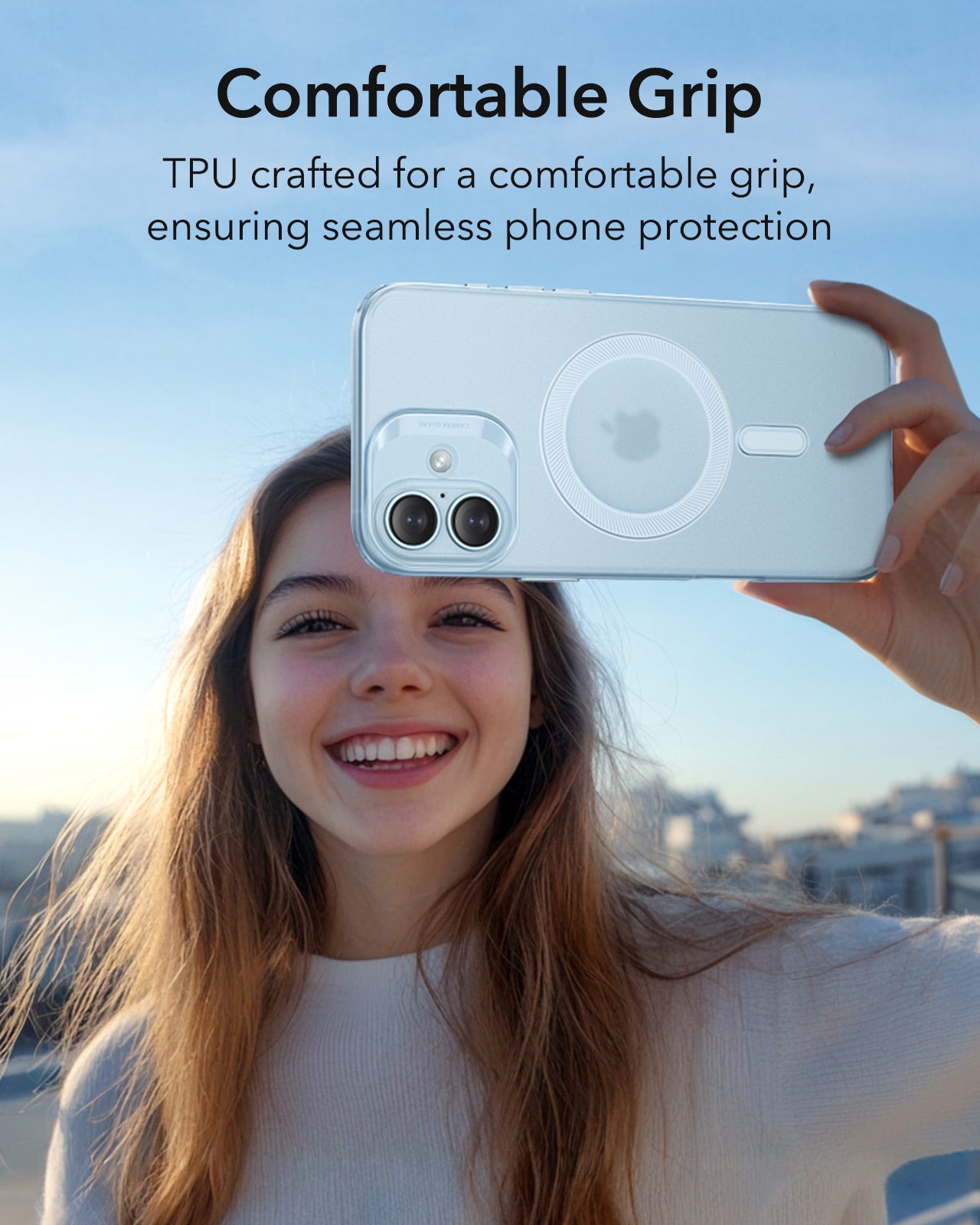 Калъф MagSafe за Apple iPhone 16, ESR, Zero, Сатенено син