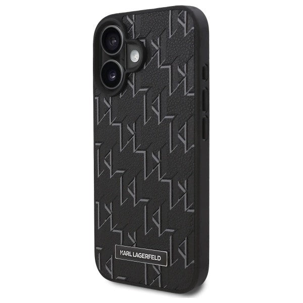 Калъф MagSafe за Apple iPhone 16, Karl Lagerfeld, Hot Stamp, Черен