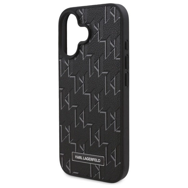 Калъф MagSafe за Apple iPhone 16, Karl Lagerfeld, Hot Stamp, Черен