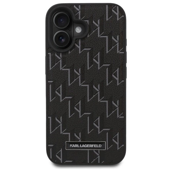 Калъф MagSafe за Apple iPhone 16, Karl Lagerfeld, Hot Stamp, Черен