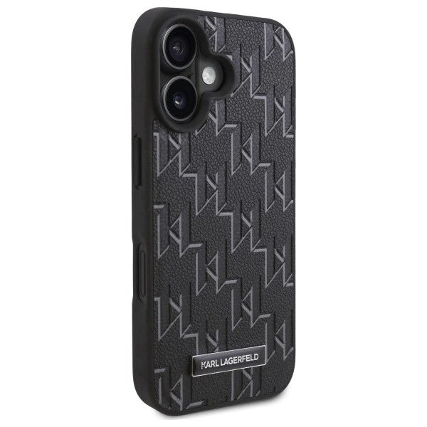 Калъф MagSafe за Apple iPhone 16, Karl Lagerfeld, Hot Stamp, Черен
