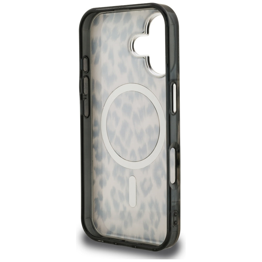 Калъф MagSafe за Apple iPhone 16, Karl Lagerfeld, IML Leopard Pattern, Кафяв