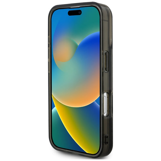 Калъф MagSafe за Apple iPhone 16, Karl Lagerfeld, Liquid Glitter Choupette Logo, Черен