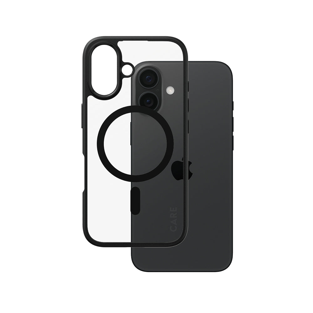 Калъф MagSafe за Apple iPhone 16, PanzerGlass, Care Urban Combat, Прозрачно черен