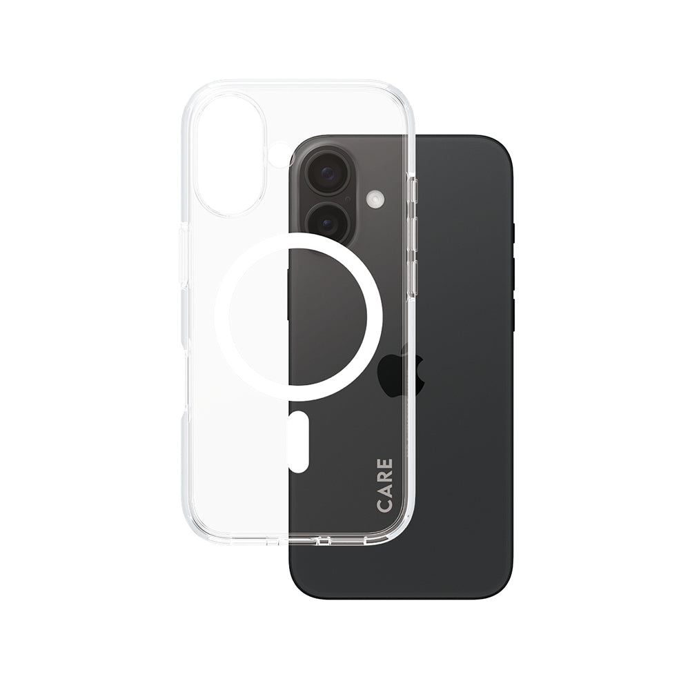 Калъф MagSafe за Apple iPhone 16, PanzerGlass, Care Urban Combat, Прозрачен Бял