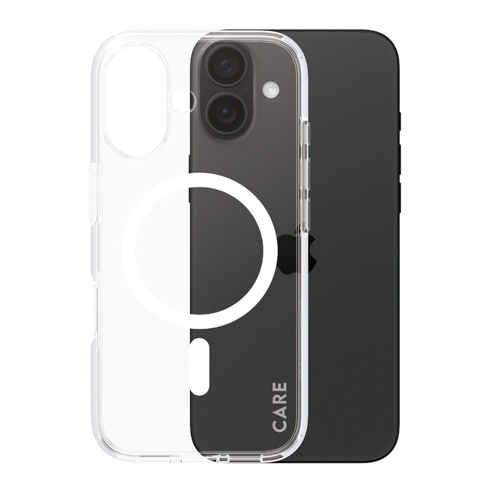 Калъф MagSafe за Apple iPhone 16, PanzerGlass, Care Urban Combat, Прозрачен Бял