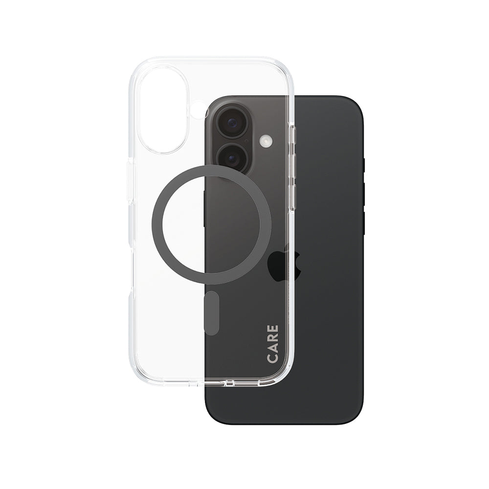 Калъф MagSafe за Apple iPhone 16, PanzerGlass, Care Urban Combat, Прозрачен Черен