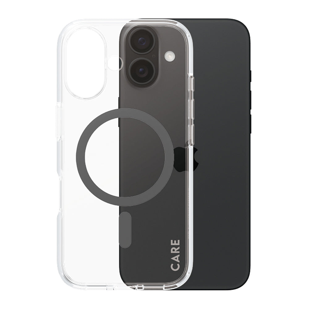 Калъф MagSafe за Apple iPhone 16, PanzerGlass, Care Urban Combat, Прозрачен Черен