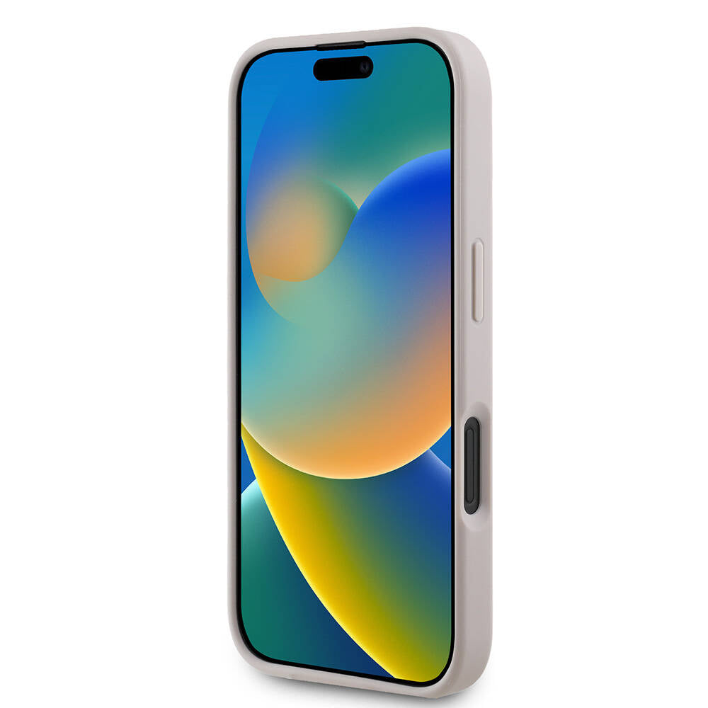 Калъф MagSafe за Apple iPhone 16 Plus, Guess, 4G Printed Stripes, Розов