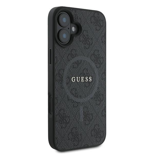 Калъф MagSafe за Apple iPhone 16 Plus, Guess, 4G Ring Classic Logo, Черен
