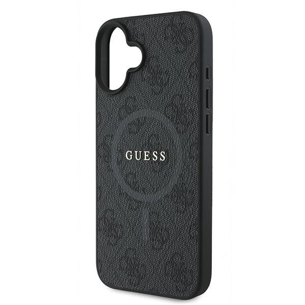Калъф MagSafe за Apple iPhone 16 Plus, Guess, 4G Ring Classic Logo, Черен