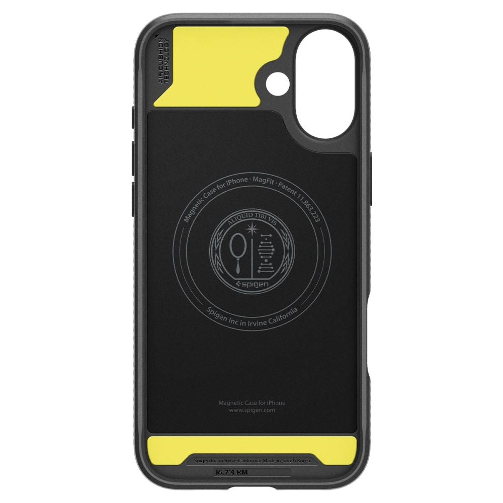 Калъф MagSafe за Apple iPhone 16 Plus, Spigen, Rugged Armor, Матово черен