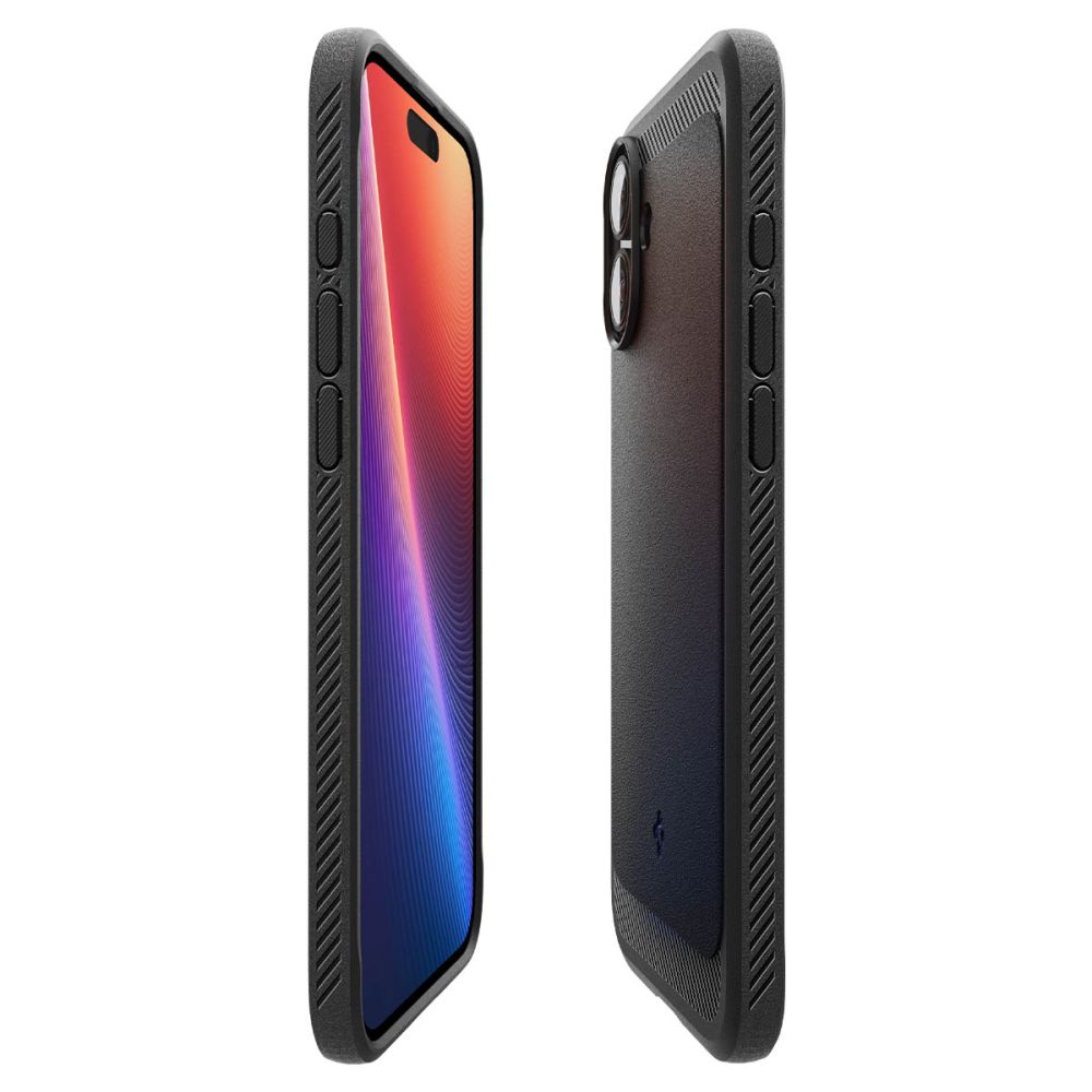 Калъф MagSafe за Apple iPhone 16 Plus, Spigen, Rugged Armor, Матово черен