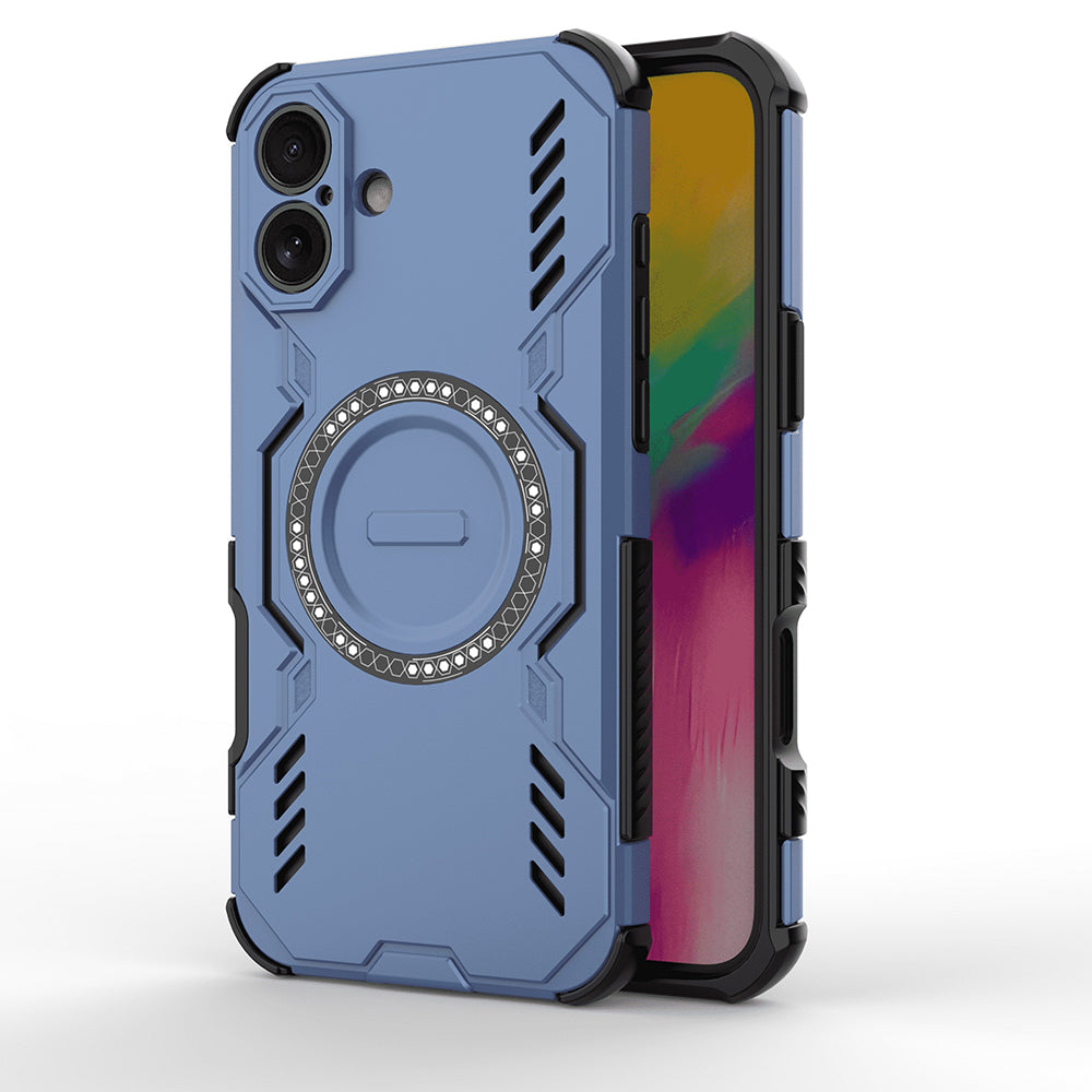 Калъф MagSafe за Apple iPhone 16 Plus, Techsuit, ArmorMag, Син