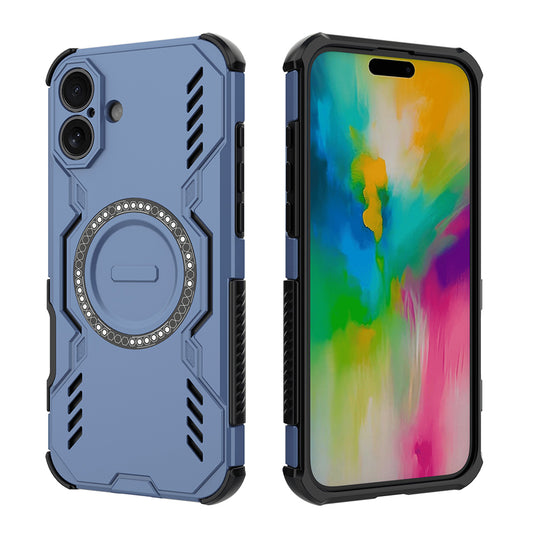 Калъф MagSafe за Apple iPhone 16 Plus, Techsuit, ArmorMag, Син