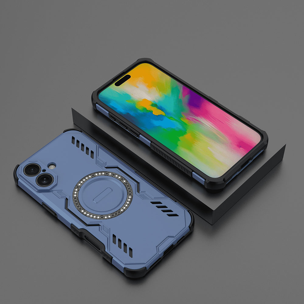 Калъф MagSafe за Apple iPhone 16 Plus, Techsuit, ArmorMag, Син