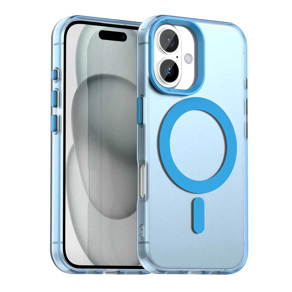 Калъф MagSafe за Apple iPhone 16 Plus, Techsuit, CandyCase, Син