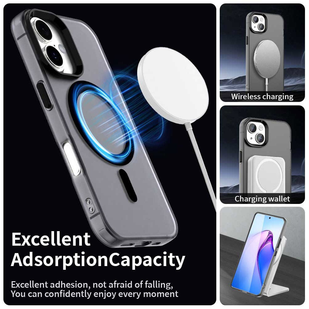 Калъф MagSafe за Apple iPhone 16 Plus, Techsuit, CandyCase, Черен