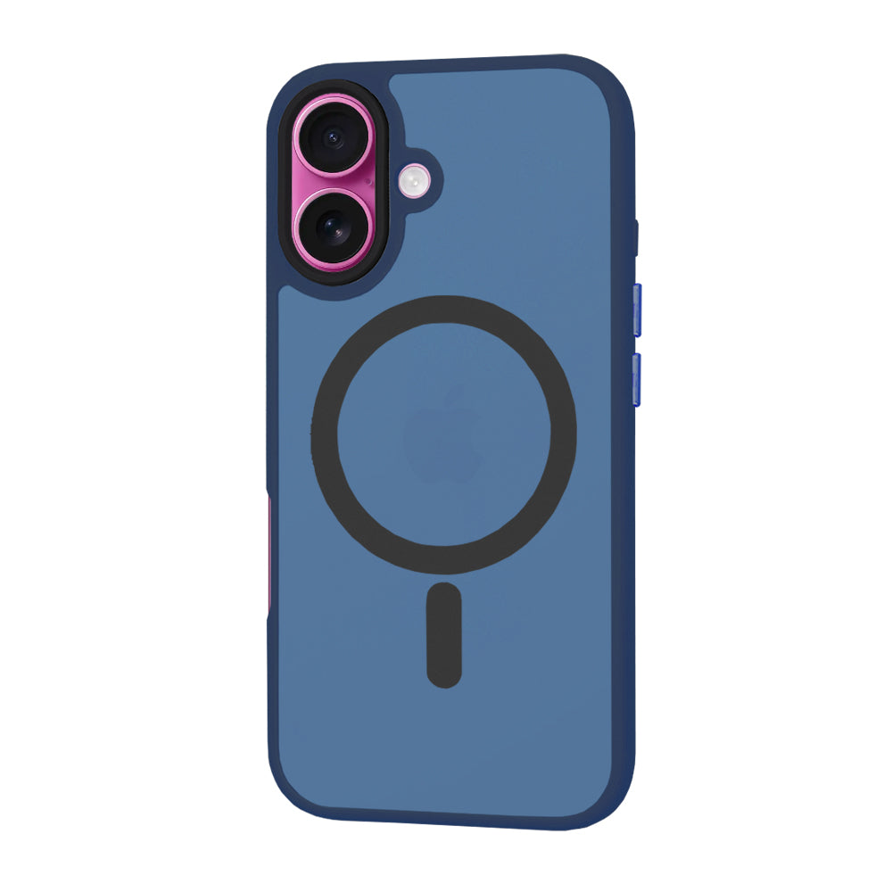 Калъф MagSafe за Apple iPhone 16 Plus, Techsuit, HaloFrost, Тъмносин