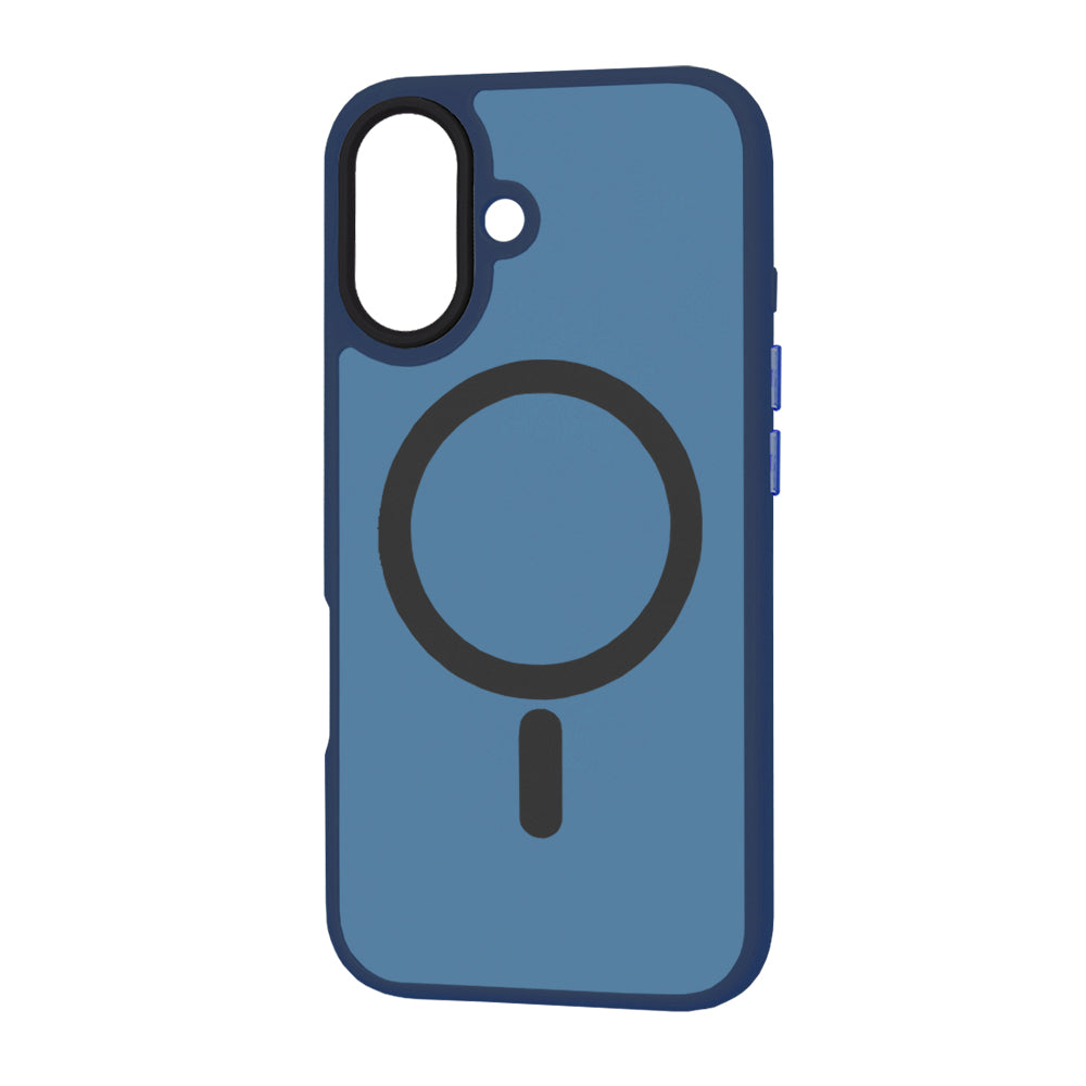 Калъф MagSafe за Apple iPhone 16 Plus, Techsuit, HaloFrost, Тъмносин