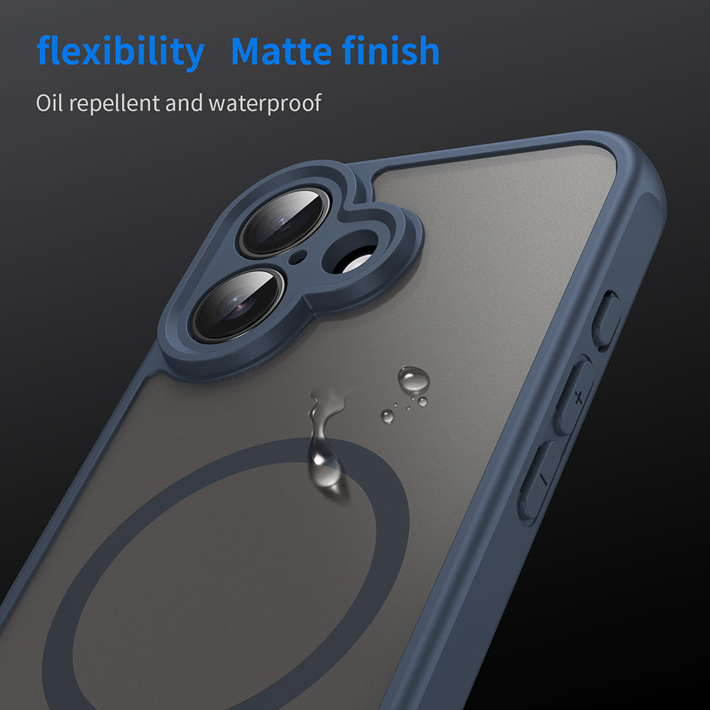 Калъф MagSafe за Apple iPhone 16 Plus, Techsuit, HaloFrost II, Тъмносин