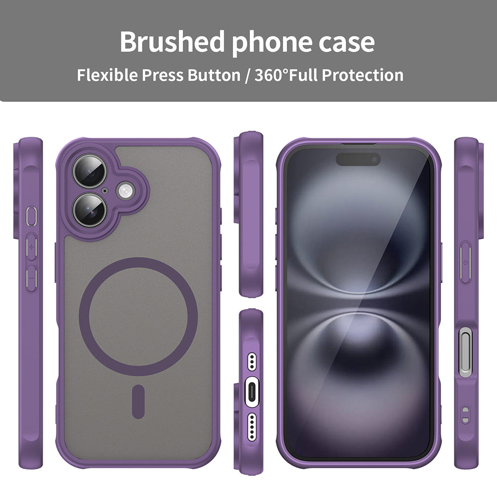 Калъф MagSafe за Apple iPhone 16 Plus, Techsuit, HaloFrost II, Лилав