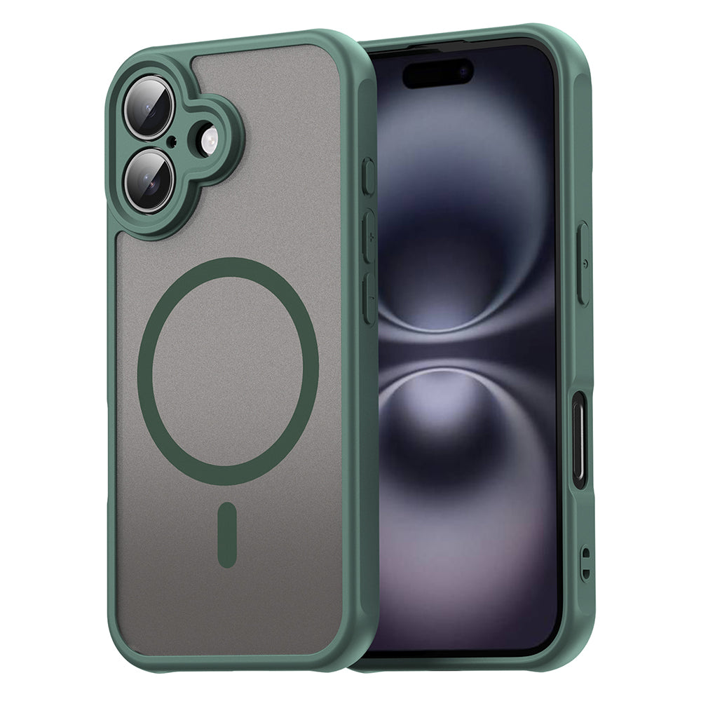 Калъф MagSafe за Apple iPhone 16 Plus, Techsuit, HaloFrost II, Зелен