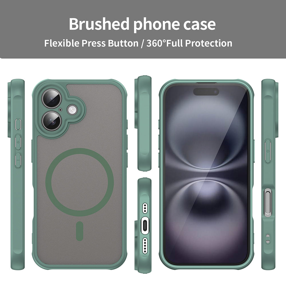 Калъф MagSafe за Apple iPhone 16 Plus, Techsuit, HaloFrost II, Зелен