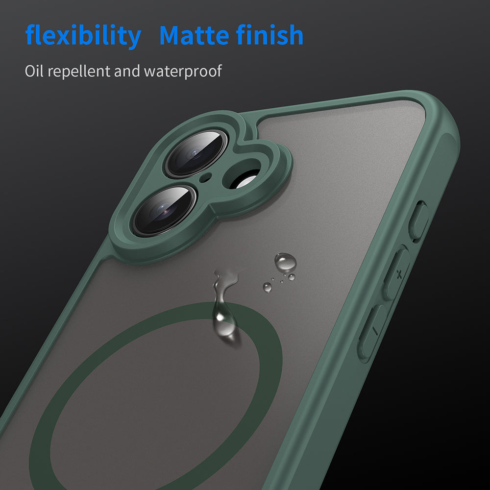 Калъф MagSafe за Apple iPhone 16 Plus, Techsuit, HaloFrost II, Зелен