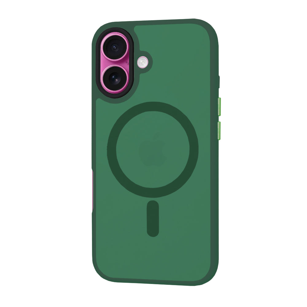 Калъф MagSafe за Apple iPhone 16 Plus, Techsuit, HaloFrost, Зелен