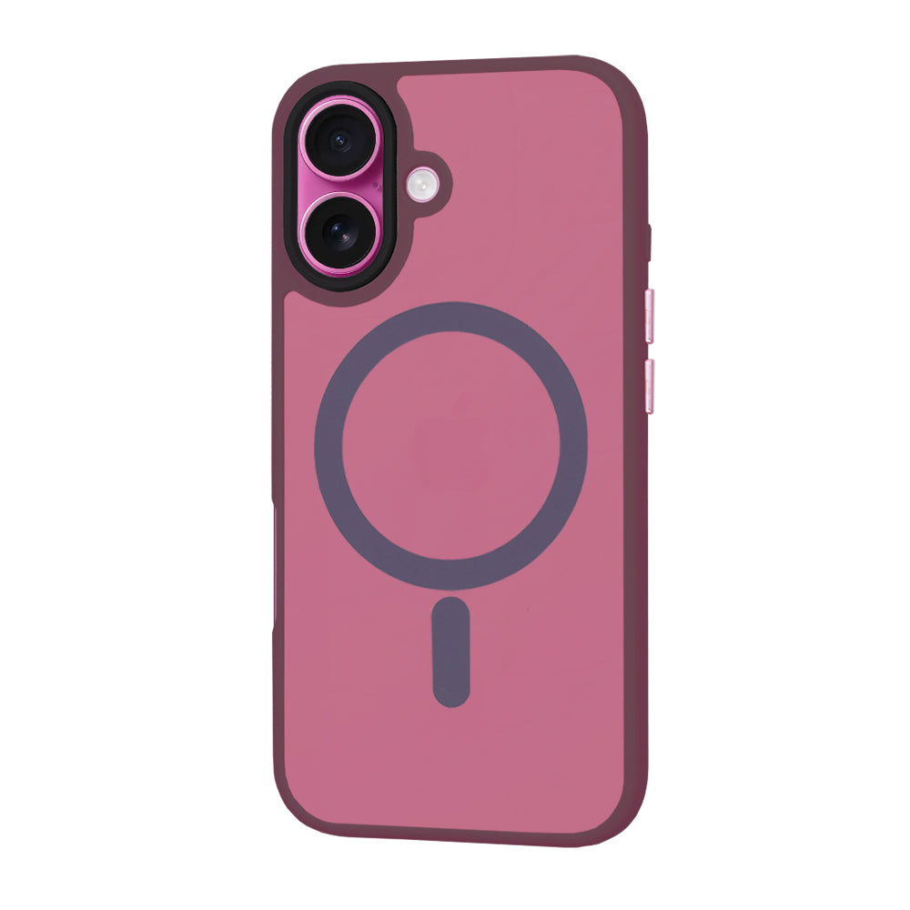 Калъф MagSafe за Apple iPhone 16 Plus, Techsuit, HaloFrost, Бордо
