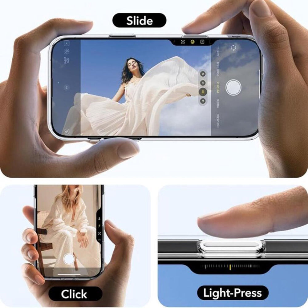 Калъф MagSafe за Apple iPhone 16 Pro, ESR, Classic Hybrid Kickstand Slide, Сатенено черен