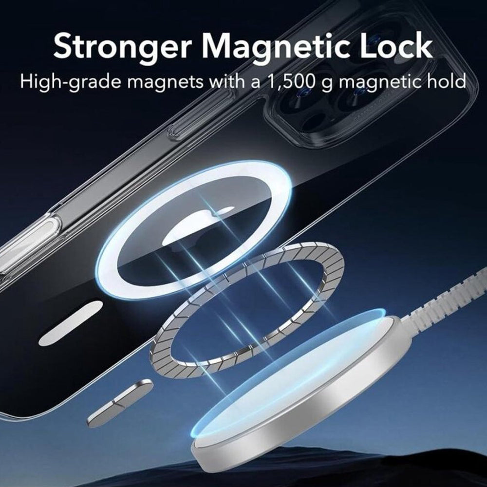 Калъф MagSafe за Apple iPhone 16 Pro, ESR, Classic Hybrid Slide, Прозрачен