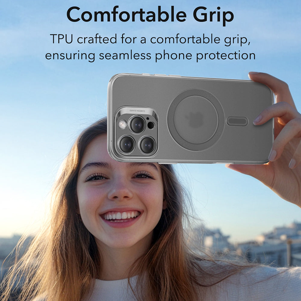 Калъф MagSafe за Apple iPhone 16 Pro, ESR, Zero, Сатенено сив