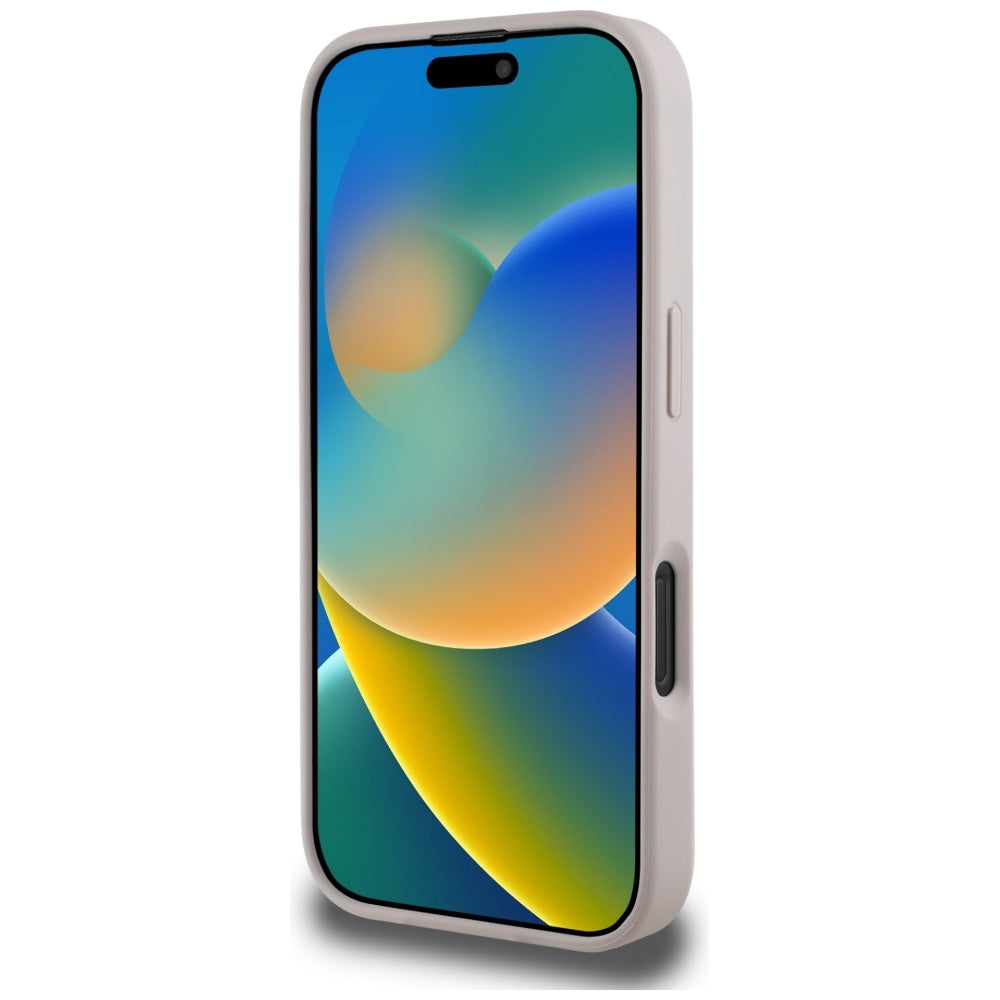 Калъф MagSafe за Apple iPhone 16 Pro, Guess, 4G Circle Classic Logo, Розов