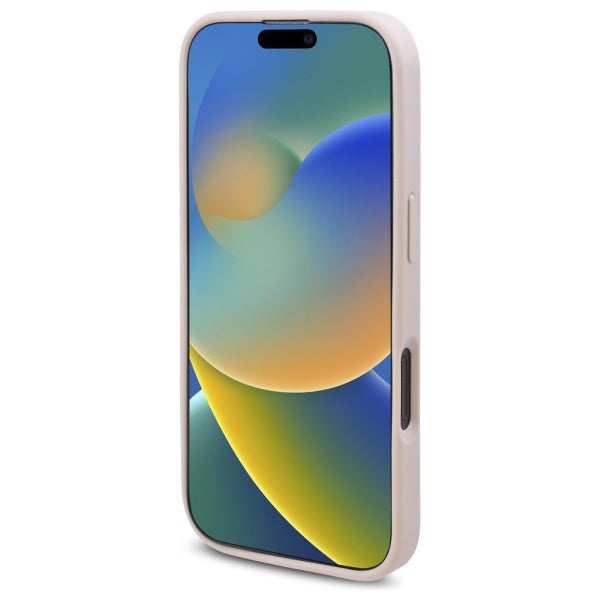 Калъф MagSafe за Apple iPhone 16 Pro, Guess, 4G Flowers Print, Розов