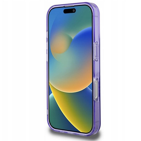Калъф MagSafe за Apple iPhone 16 Pro, Guess, IML Flowers Wreath, Лилав