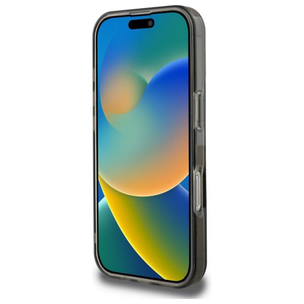 Калъф MagSafe за Apple iPhone 16 Pro, Guess, IML Glitter Ring, Черен