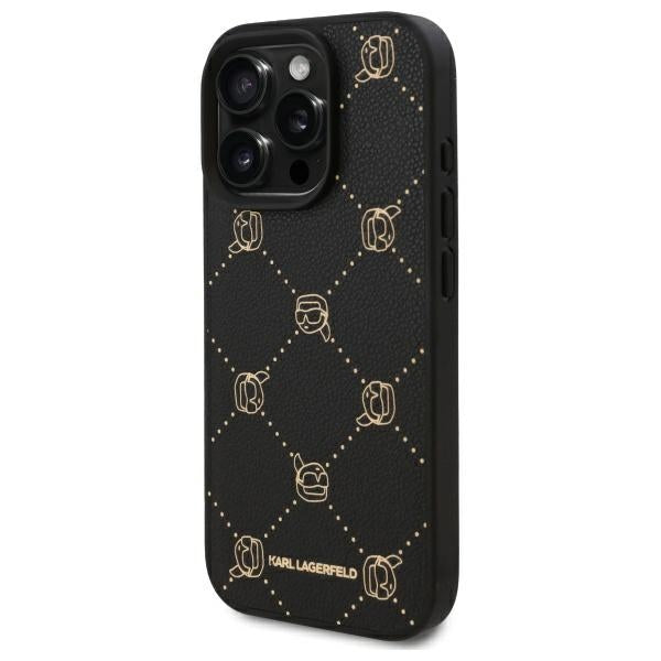 MagSafe Case for Apple iPhone 16 Pro, Karl Lagerfeld, Karl's Head, Black